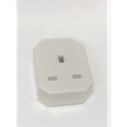 Extension Block 1 Gang White