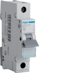 Hager 10A Single Pole MCB 6kA B Curve