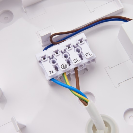 113963 Saxby HeroULTRA CCT Tri Wattage Bulkhead With Emergency And Microwave Sensor