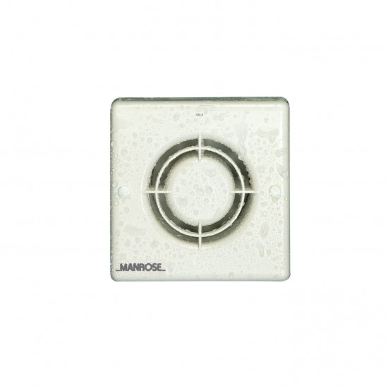 Manrose XF100LV 100mm Bathroom Fan SELV 12V/Low Voltage (Transformer sold Separately)