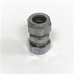 15mm Pipe Coupler Chrome