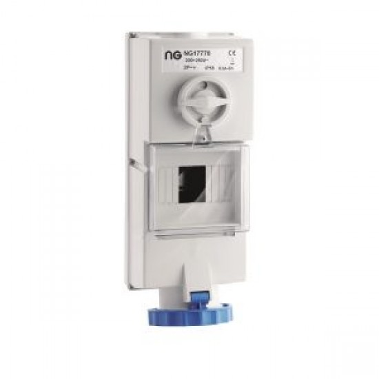 Niglon 17778 Socket 2P+E IP55 63A 240V