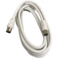 Coaxial Aerial Lead 2 Metre Male Plug/Female Socket
