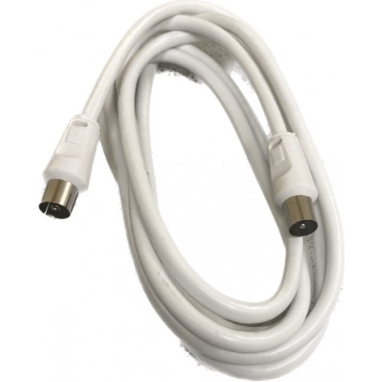 Coaxial Aerial Lead 2 Metre Male Plug/Female Socket