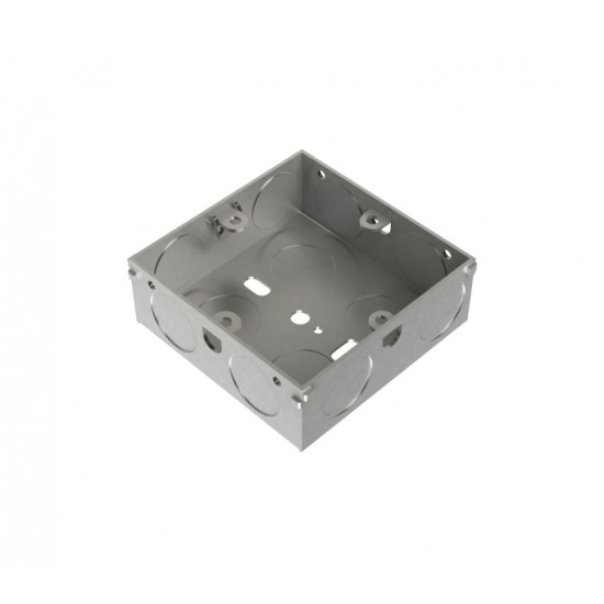 Niglon 1 Gang Galvanised Switch and Socket Steel Back Box 25mm