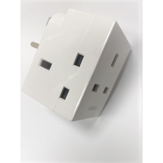 13 Amp Plug Adaptor 3 Way