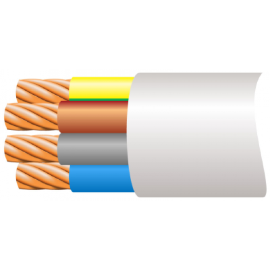 3184Y White Flex 4 core 1.5mm