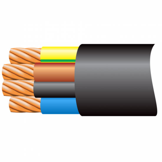 3184Y Black Flex 4core 1mm