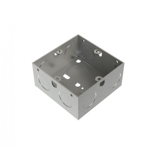 Niglon 1 Gang Galvanised Switch and Socket Steel Back Box 35mm