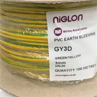 Oversleeving 3mm Green-Yellow 100 Metre