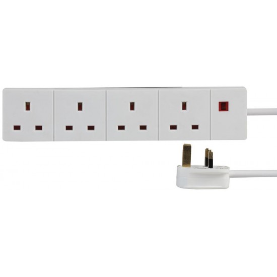 2 Metre 4 Gang Extension Lead