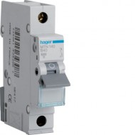 Hager 40A Single Pole MCB 6kA B Curve