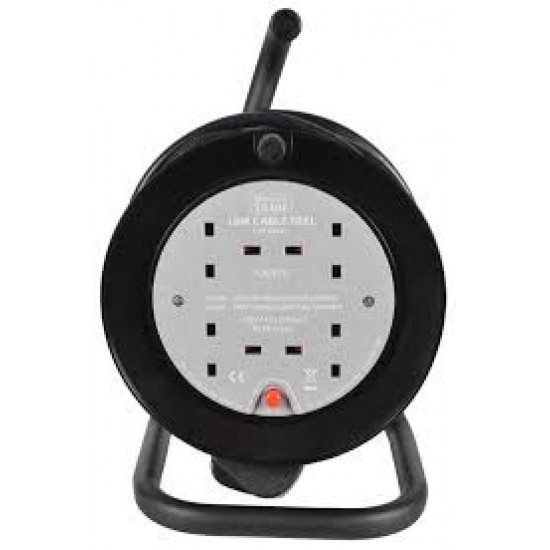 4 Way 15mtr 13a Mini Casette extension reel