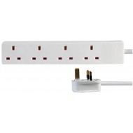 5 Metre 4 Gang Extension White