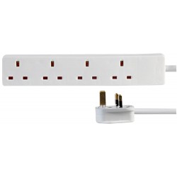 5 Metre 4 Gang Extension White