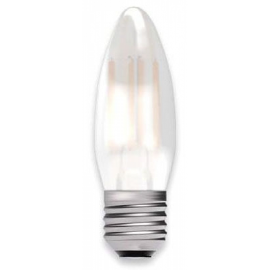 Bell Lighting 60709 3.3W BC (Eddison Screw) LED Satin Filament Candle Bulb Warm White