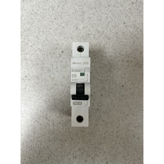 Eaton Memera 2000  6A D Type MCB