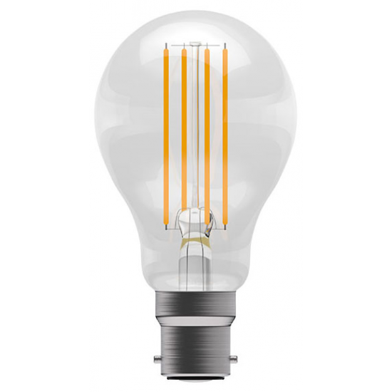 Bell Lighting 60751 5.7W BC (Bayonet Cap) LED Clear GLS Bulb Warm White