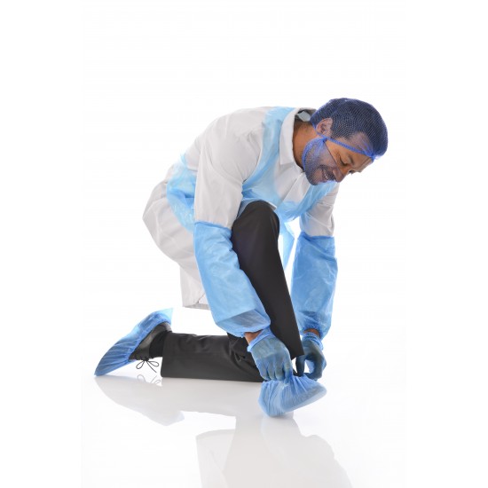 Disposable Overshoes Blue One Size Fits All 50 Pack