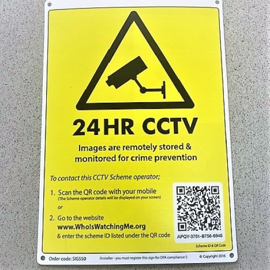 CCTV Warning Sign