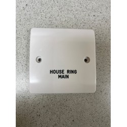 CMA060 - 1 Gang Blank Plate Engraved With House Ring Main
