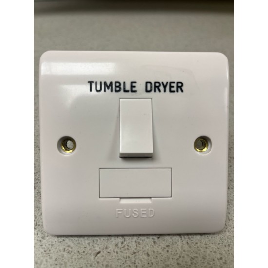 Scolmore Click Mode CMA651 / Tumble Dryer Connection Unit Switched 13Amp Engraved Tumble Dryer