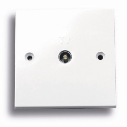 Niglon Co-Axial Socket TV/FM Single Gang