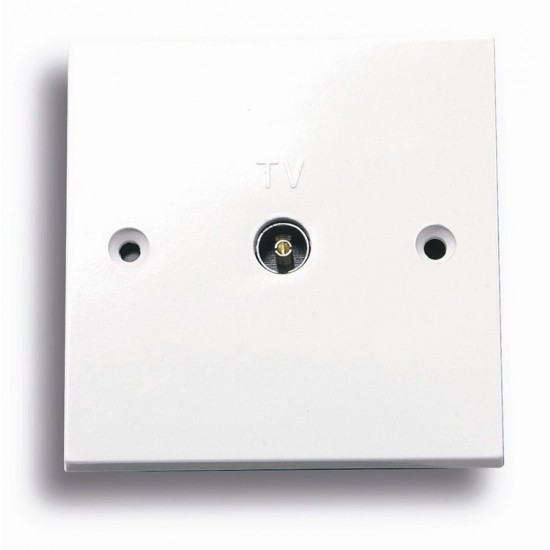 Niglon Co-Axial Socket TV/FM Single Gang