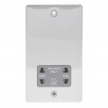 Shaver Socket Brushed Chrome