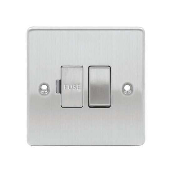 Niglon D-FS13DP-BCM 13 Amp Switched Fused Spur Brushed Chrome