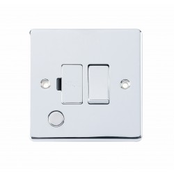 NIglon D-FS13DPFN-PCM 13 Amp Switched Fused Spur Flex Out Neon Polished Chrome