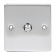 Niglon Single Satellite outlet Brushed Chrome 