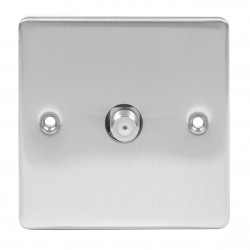 Niglon Single Satellite outlet Brushed Chrome 
