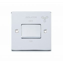 Niglon D-SP6FAN-PCM 10 Amp Triple Pole Fan Isolator Polished Chrome