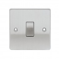 Niglon 1 Gang Intermediate Switch Brushed Chrome 