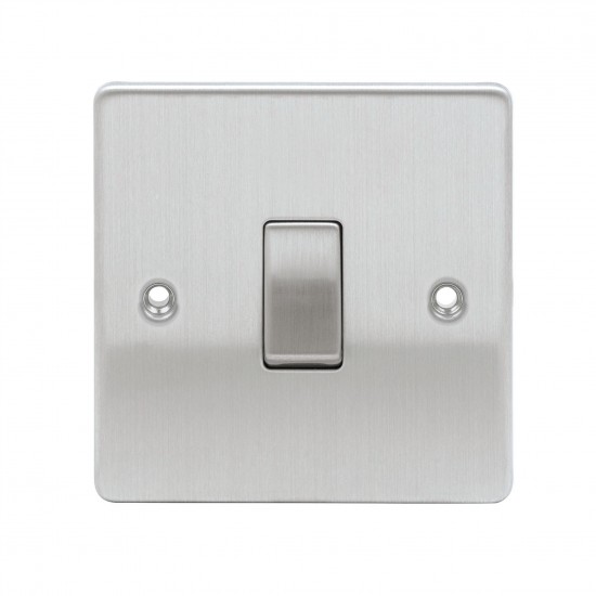 Niglon 1 Gang Intermediate Switch Brushed Chrome