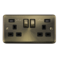 Deco Plus Antique Brass - Scolmore Click