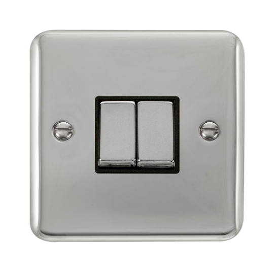 DPCH412BK Deco Plus 10AX Ingot 2 Gang 2 Way Plate