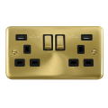 Deco Plus Satin Brass - Scolmore Click