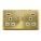 Deco Plus Satin Brass - White Inserts - Scolmore Click