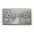 Deco Plus Satin Chrome - White Insert - Scolmore Click