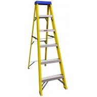 FLS6 - 6 Tread Yellow Fibreglass Ladders