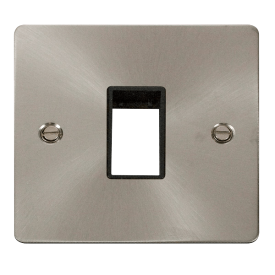 Scolmore Click Define FPBS401BK  1 Gang Plate Sing
