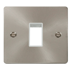 Scolmore Click Define FPBS401WH  1 Gang Plate Sing