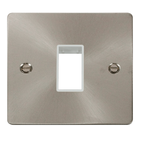 Scolmore Click Define FPBS401WH  1 Gang Plate Sing