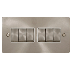 Scolmore Click Define FPBS416WH  Ingot 10AX 6 Gang