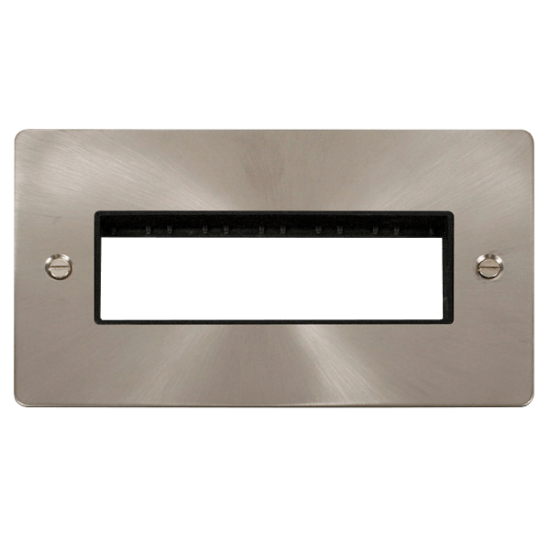 Scolmore Click Define FPBS426BK  2 Gang Plate 6 In