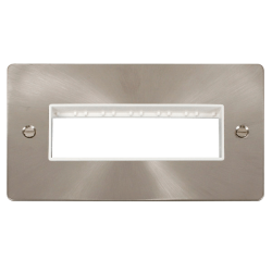 Scolmore Click Define FPBS426WH  2 Gang Plate 6 In