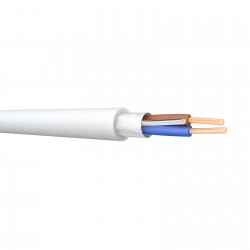 Fire Cable White 2core+E 1.5mm 100Mtr