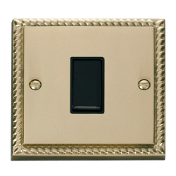 Scolmore GCBR011BK Deco 1 Gang 2 Way 10AX Switch - Black